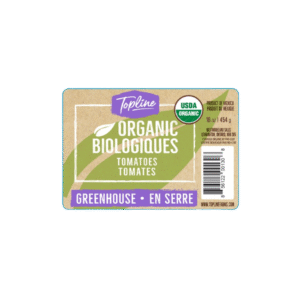 Organic Tomatoes Generic 16oz Label