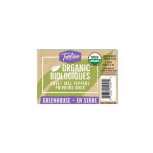 Organic Bell Peppers 3ct Label